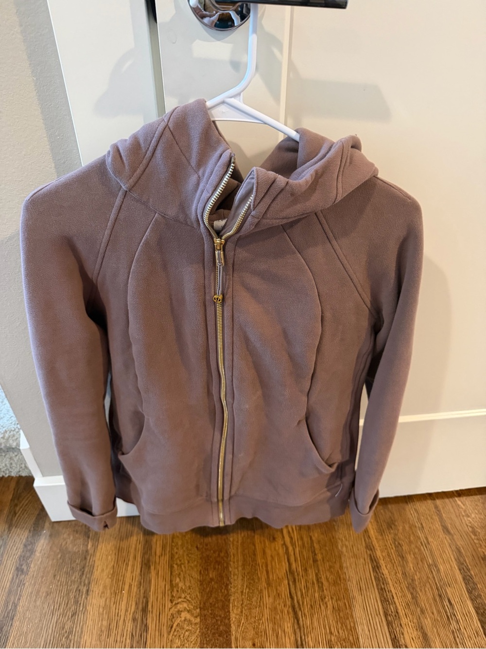 lululemon athletica Mauve Full‑Zip Hoodie with Hood
